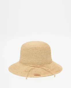 Sombrero handmade rafia camel