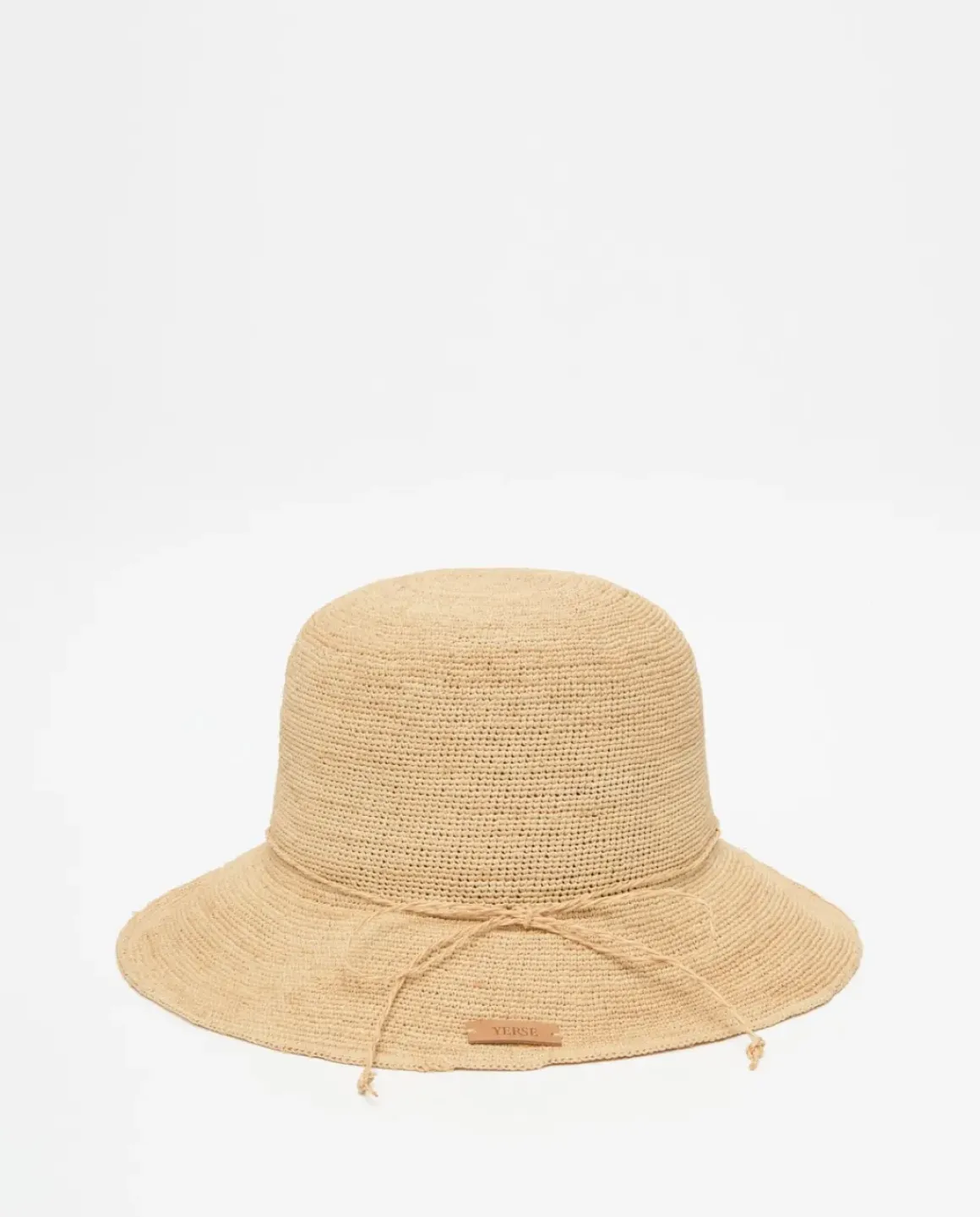 Sombrero handmade rafia camel