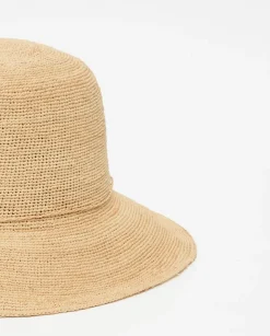 Sombrero handmade rafia camel