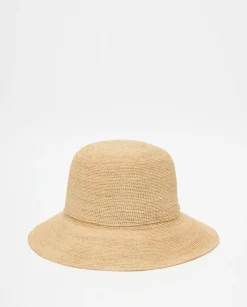 Sombrero handmade rafia camel