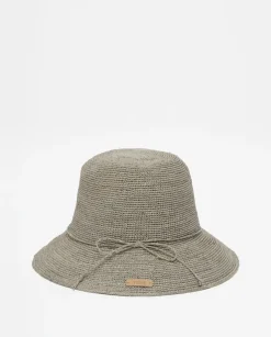 Sombrero handmade rafia gris