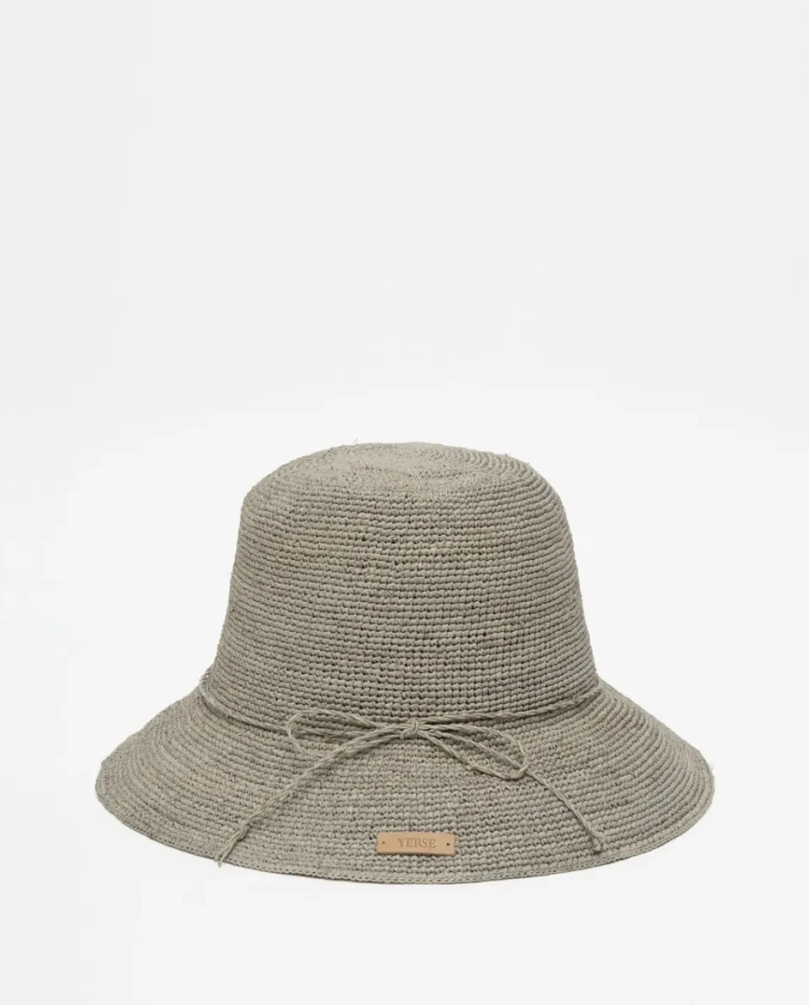Sombrero handmade rafia gris