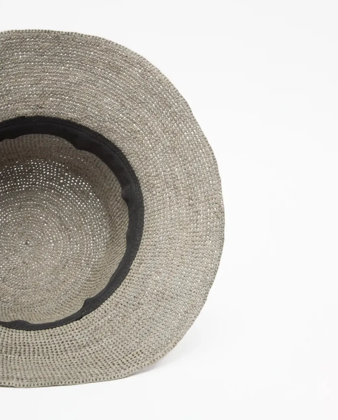 Sombrero handmade rafia gris