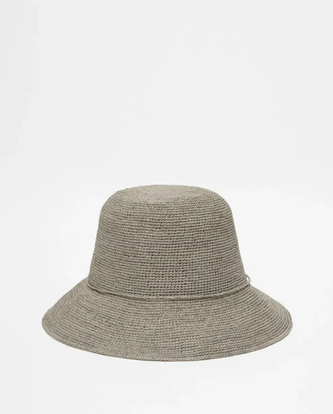 Sombrero handmade rafia gris