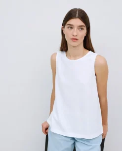 Top algodón flamé blanco