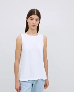 Top algodón flamé blanco