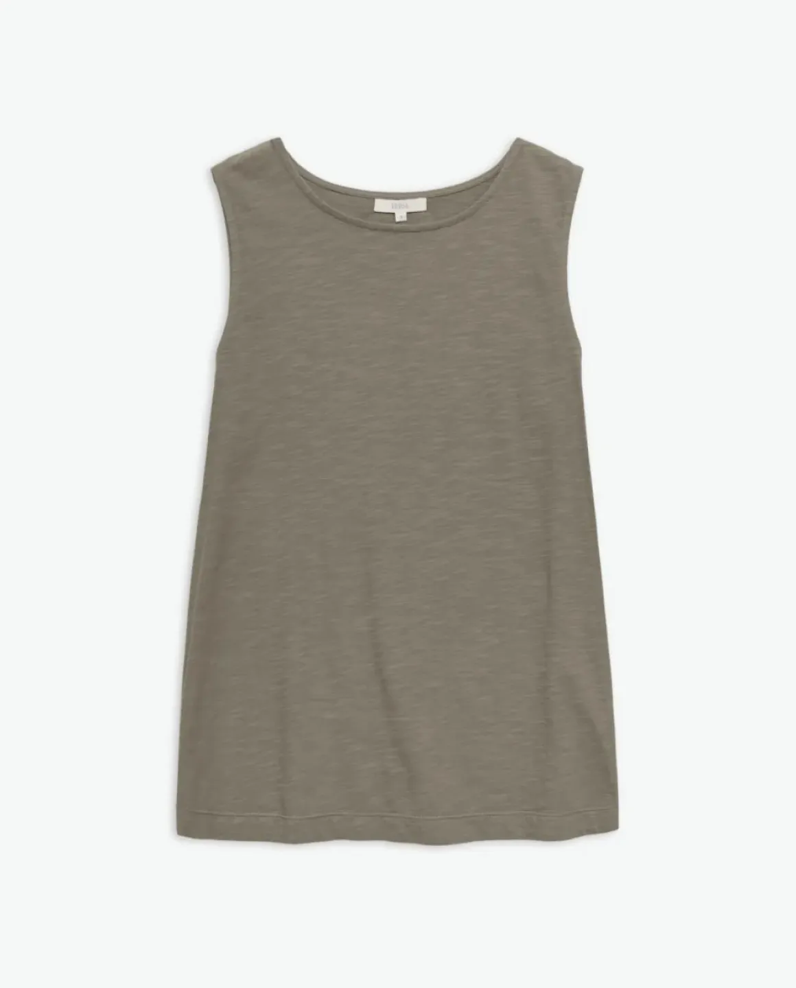 Top algodón flamé caqui