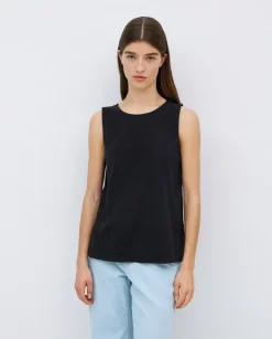 Top algodón flamé negro