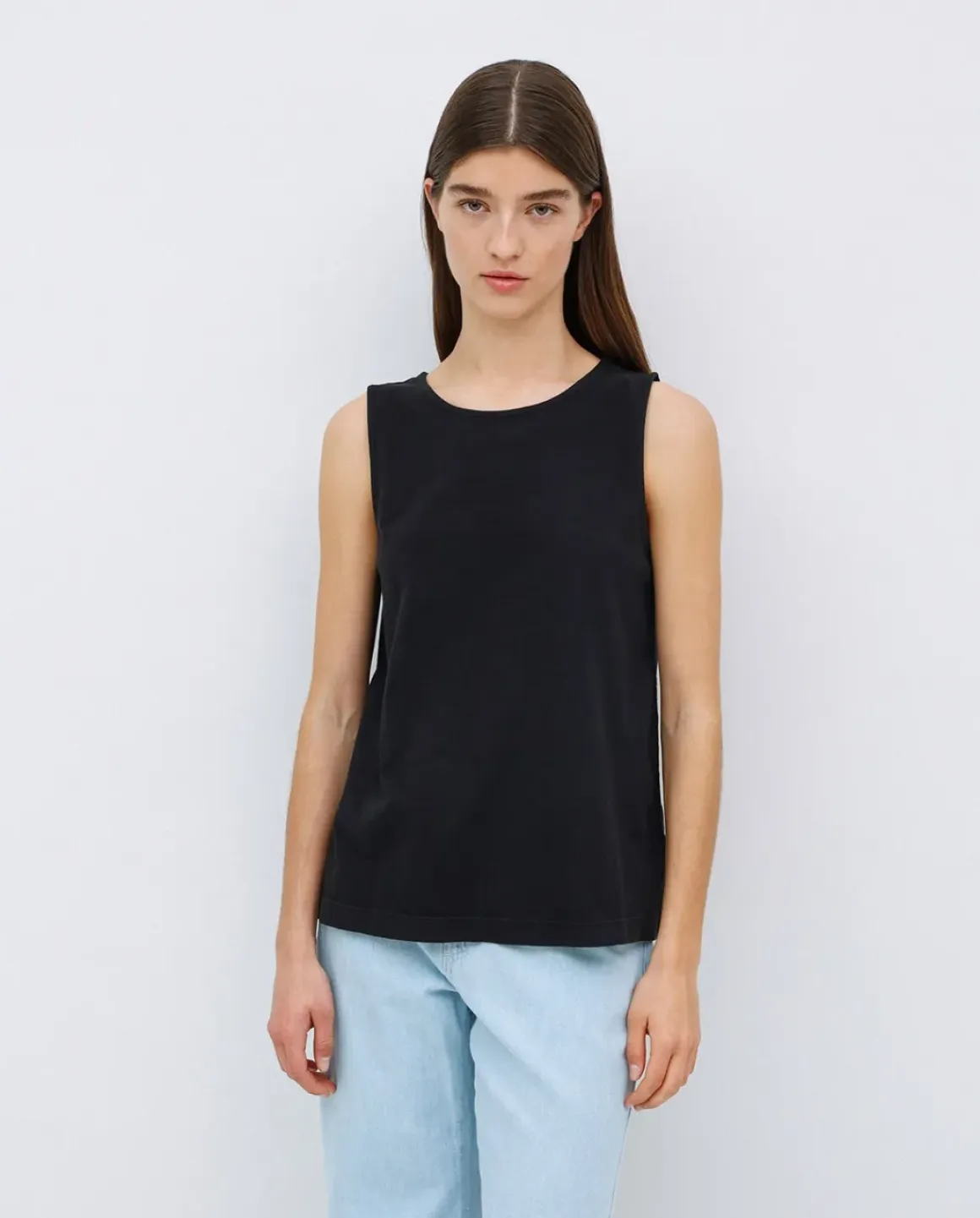 Top algodón flamé negro
