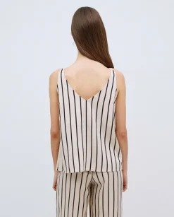 Top Tencel pico crudo
