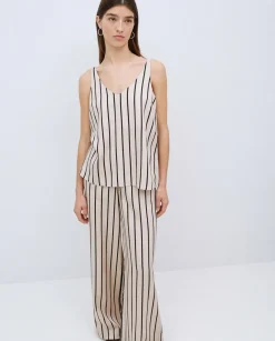 Top Tencel pico crudo