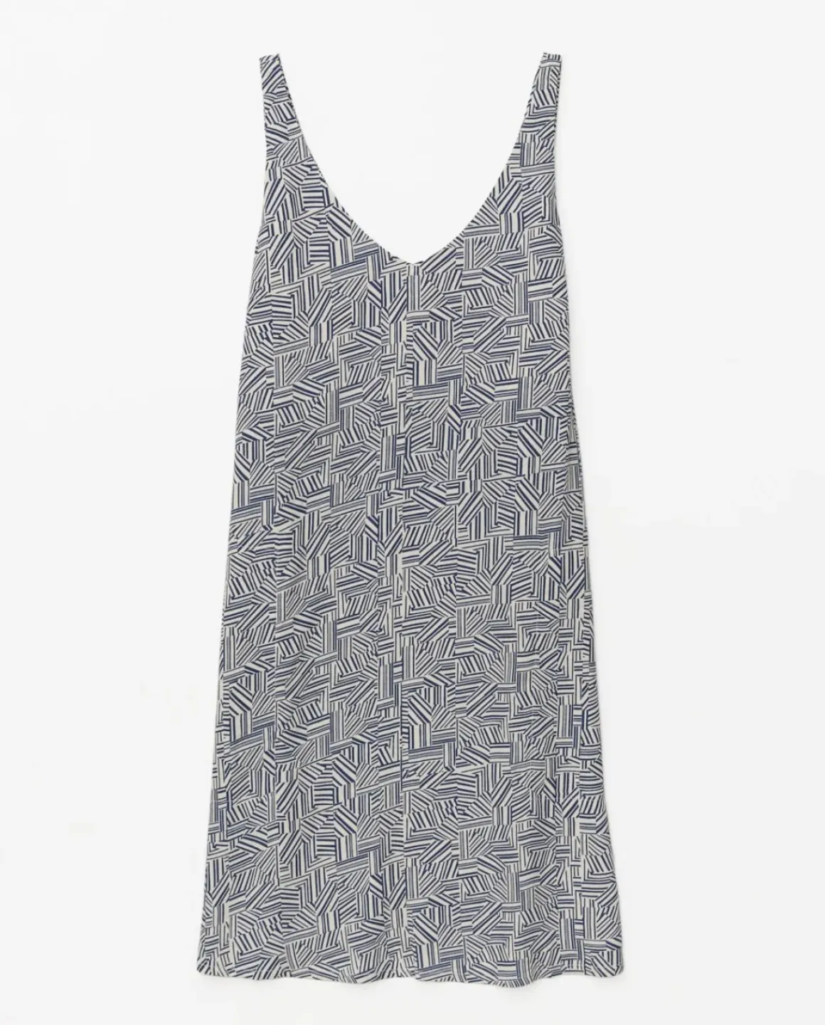 Vestido corto escote pico azul