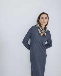Vestido de punto antracita