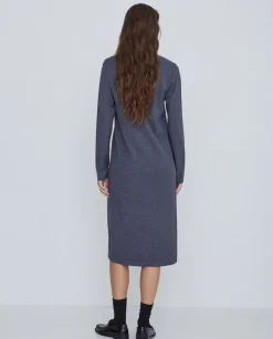 Vestido de punto antracita