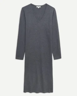 Vestido de punto antracita