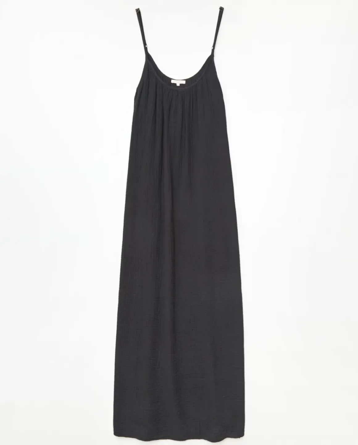 Vestido largo doble gasa negro