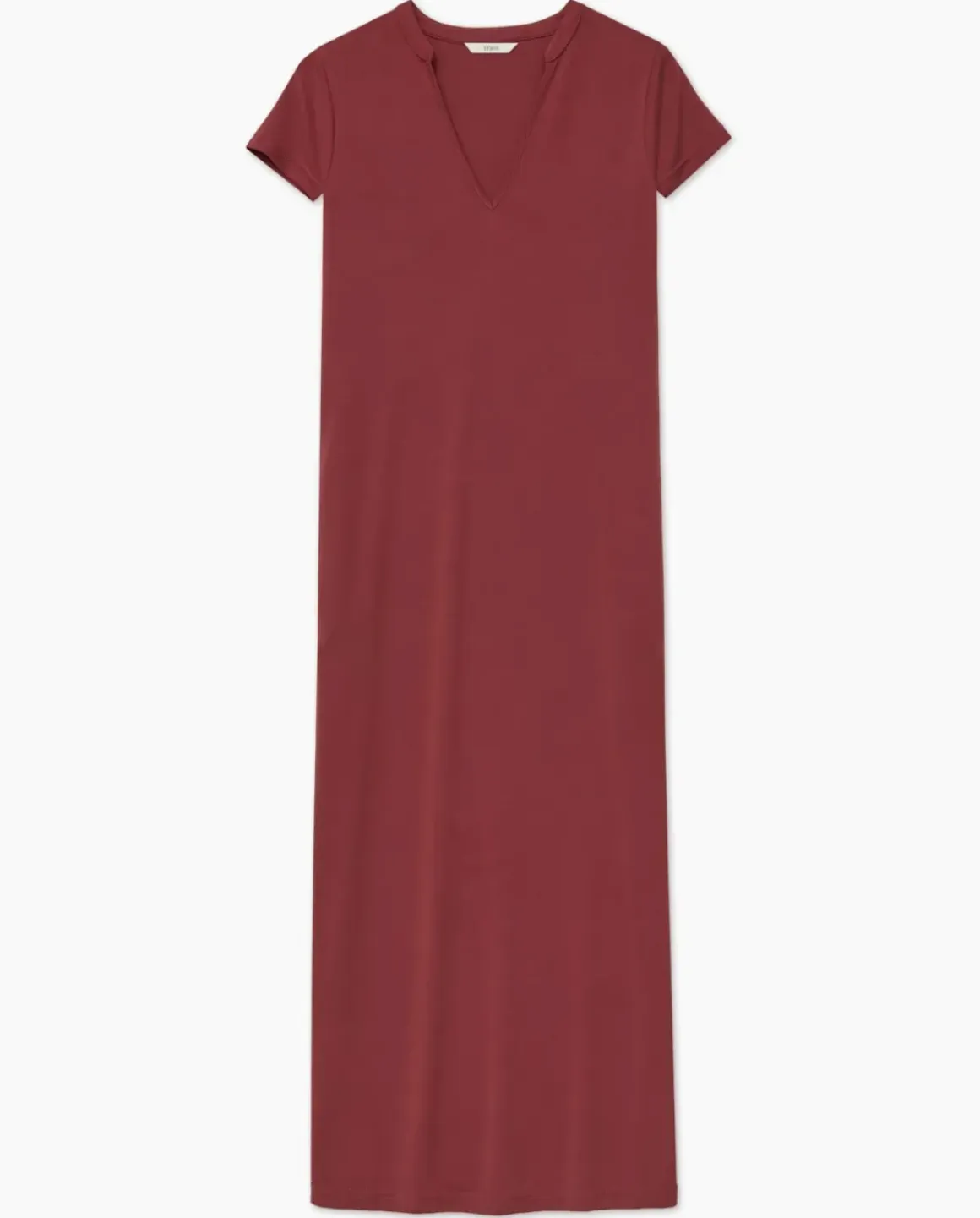 Vestido midi manga japonesa granate