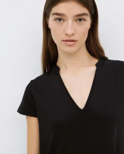 Vestido midi manga japonesa negro