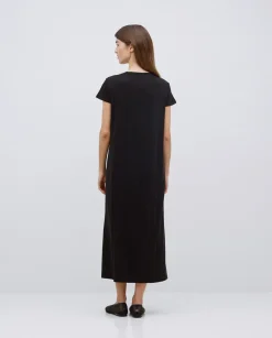 Vestido midi manga japonesa negro