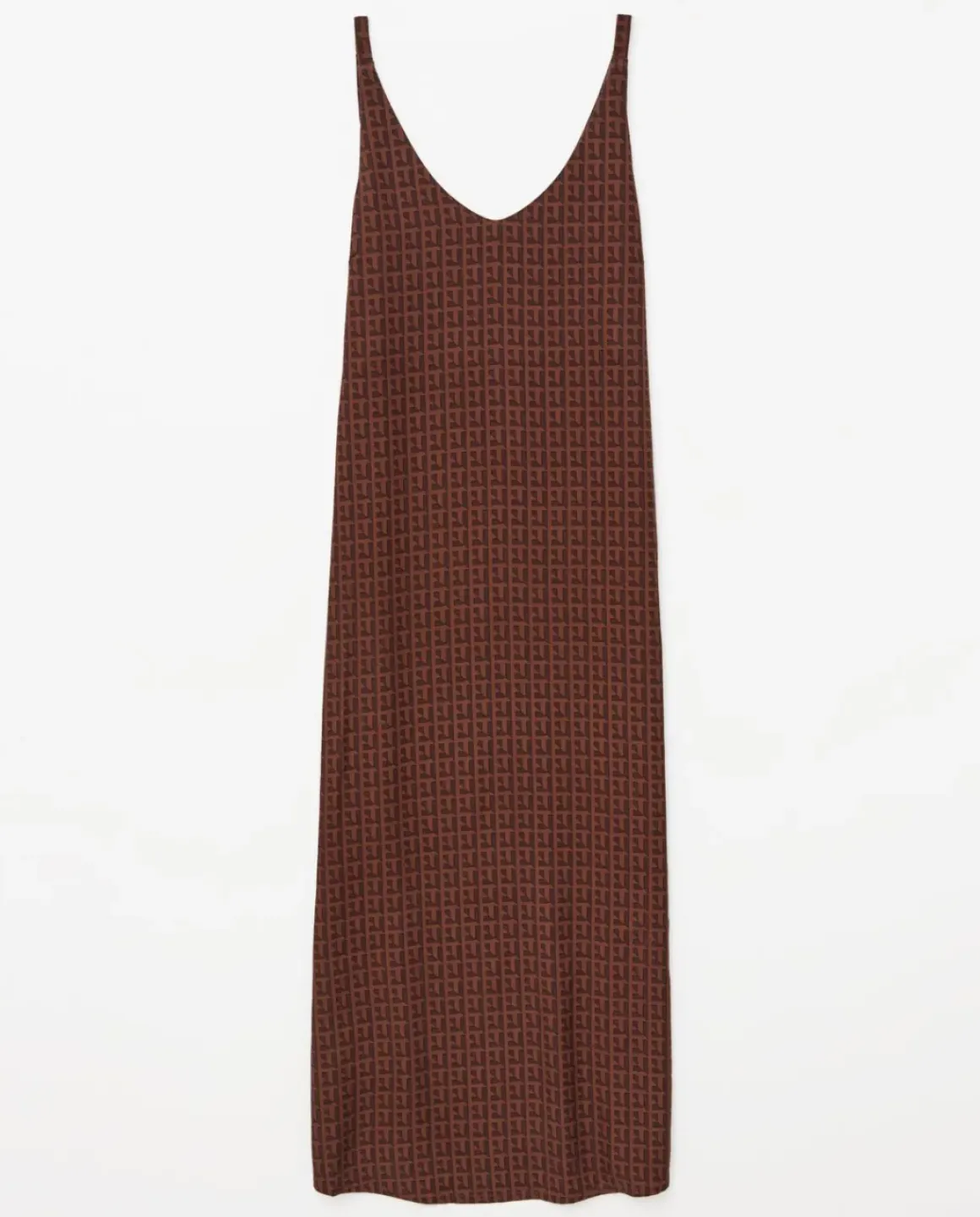 Vestido tencel pico chocolate