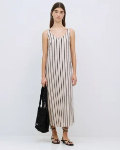 Vestido tencel pico crudo